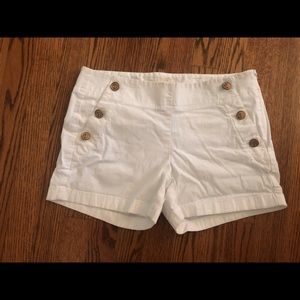 J. Crew white sailor shorts